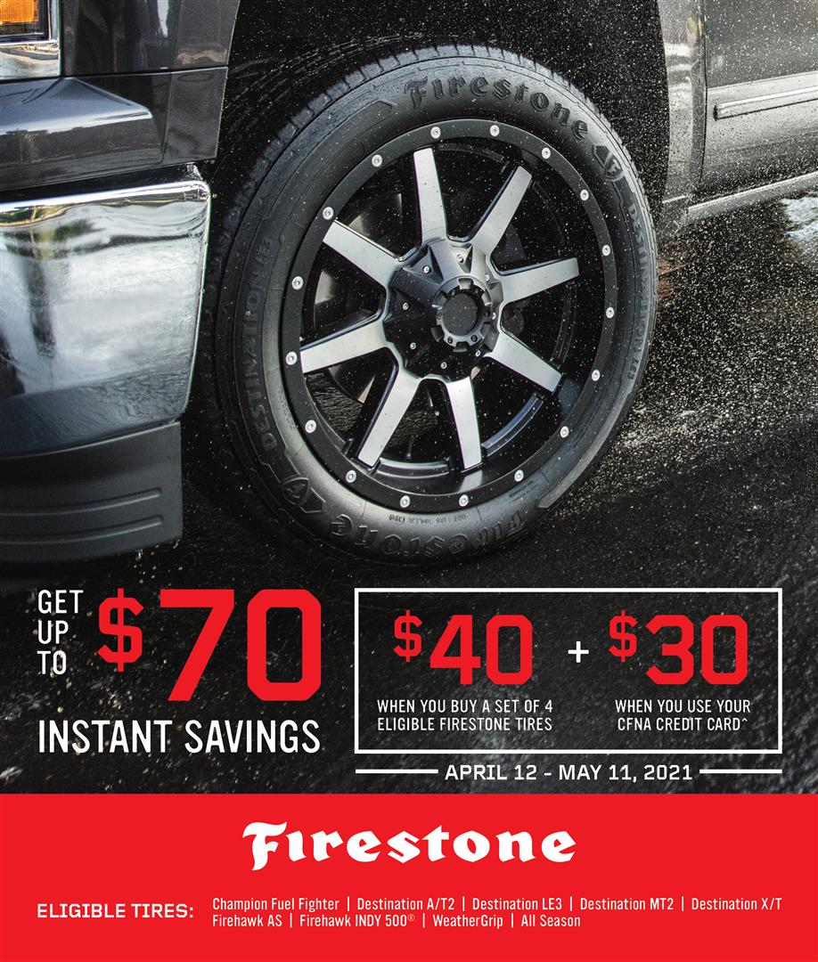 Firestone Promotion - Paul and Sons Automotive Inc